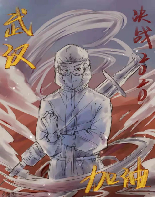 为战疫而作的画丨浙江团基础部学子抗疫助力作品选登