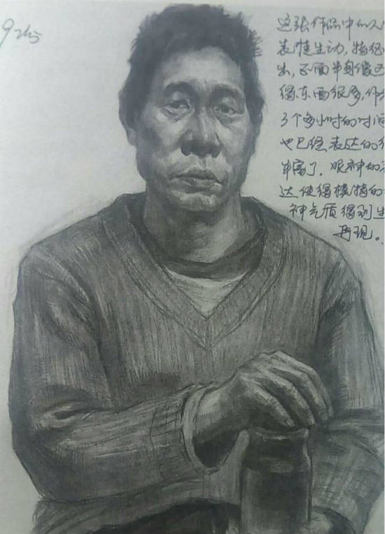 美术高考素描高分照片展示