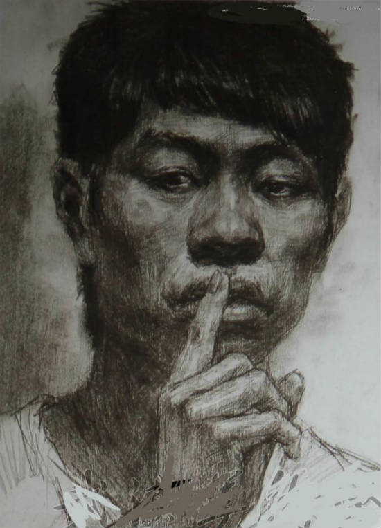 美术人物素描