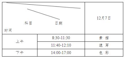 普通高中美术省统考时间