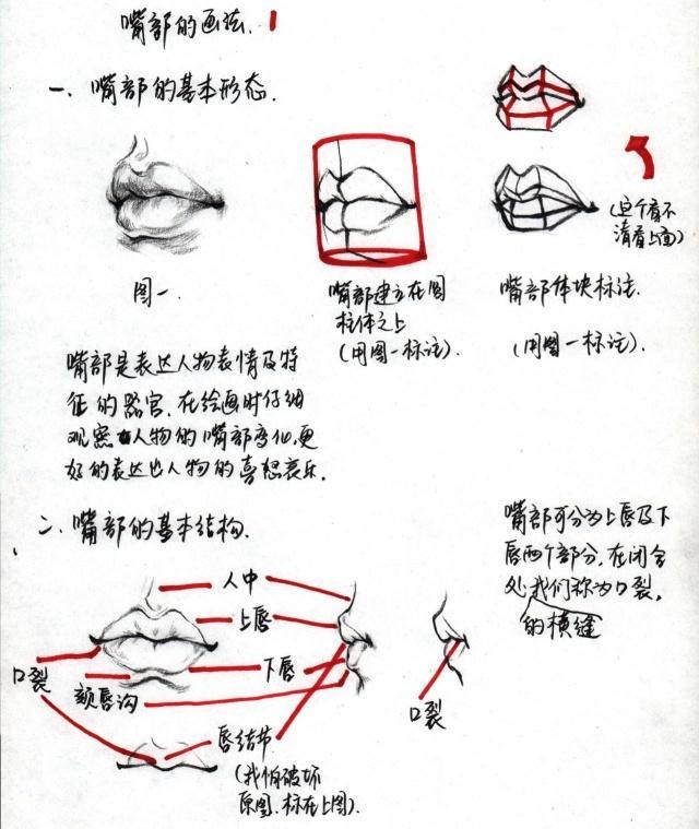 速写人物五官画法分步骤讲解适合零基础美术学习