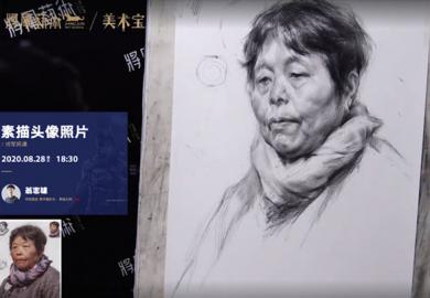 素描头像照片15分钟丨翁志雄素面教学视频